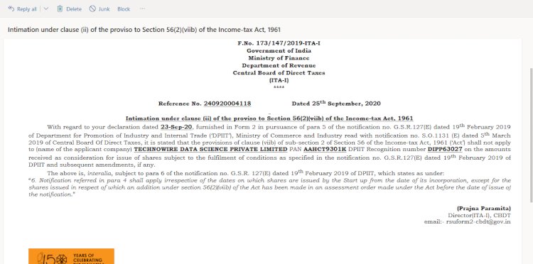 Income Tax Certificate