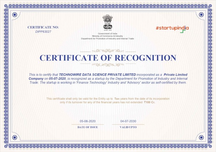 DIPP Registration Certificate